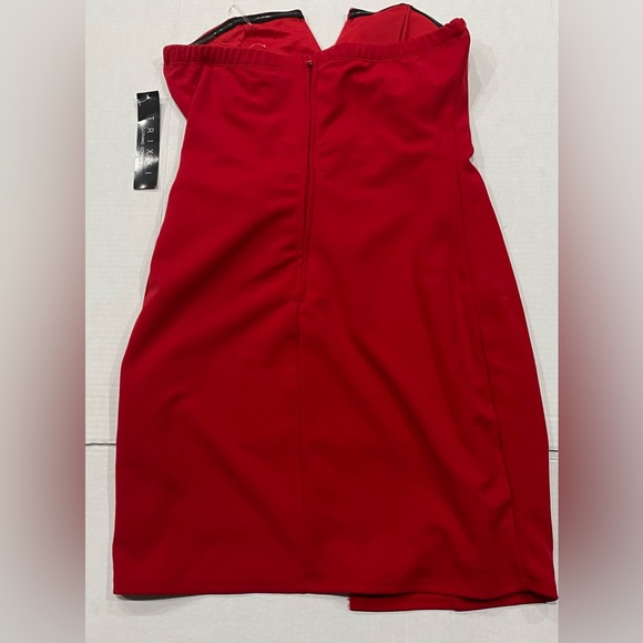 Trixxi Clothing Company Strapless Mini Dress Size Large Color Red - Picture 3 of 10